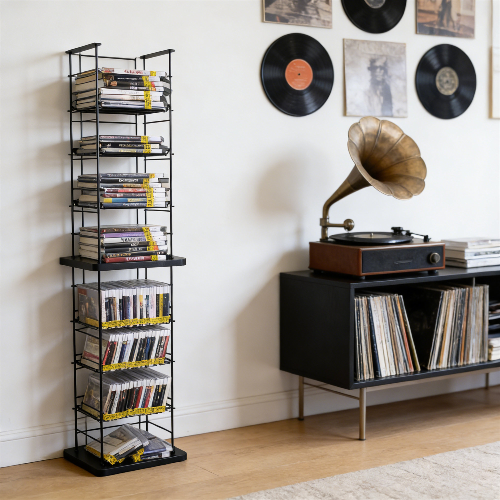 CD+Tower+Media+Rack,+Holds+176